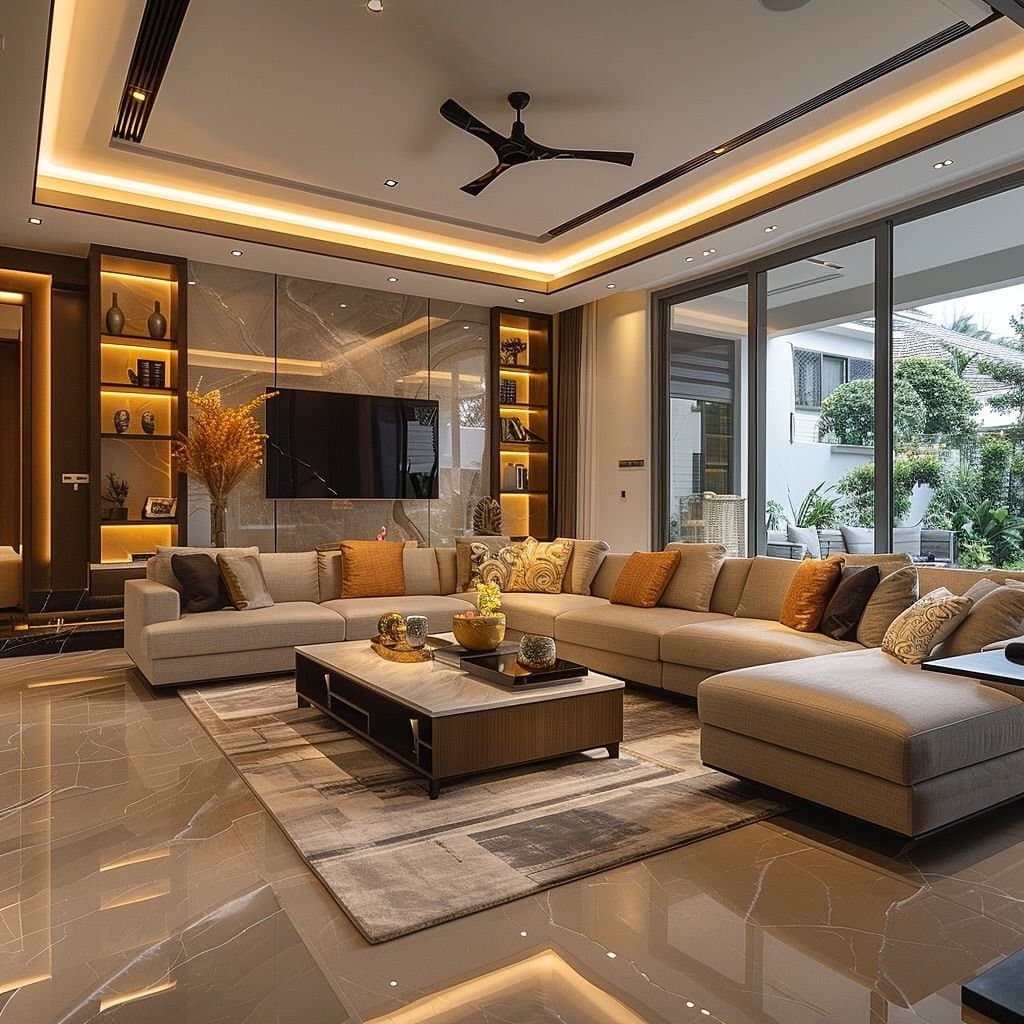 Renovated home interior living space